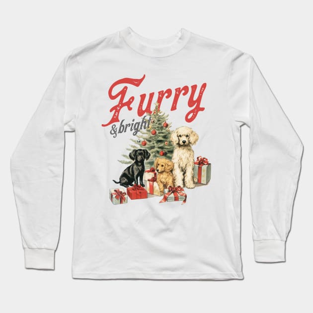 Furry and Bright Long Sleeve T-Shirt by MZeeDesigns
